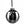 Harley-Davidson Christmas Dated 2026 Biker Santa Scene Glass Hanging Ball Ornament, Matte Black HDX-99409