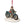 Harley-Davidson Christmas Dated 2026 Custom Sculpted Hand Painted Biker Santa Hanging Ornament, HDX-99414