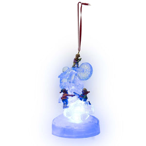 Harley-Davidson Custom Sculpted Polyresin Ice Sculpture W/ LED  Hanging Ornament, HDX-99418