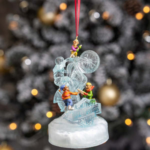 Harley-Davidson Custom Sculpted Polyresin Ice Sculpture W/ LED  Hanging Ornament, HDX-99418