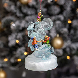 Harley-Davidson Custom Sculpted Polyresin Ice Sculpture W/ LED  Hanging Ornament, HDX-99418