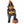 Harley Davidson-themed gnome figurine with a black hat and leather jacket on a white background