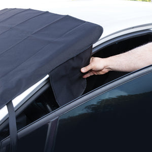 Harley-Davidson Silhouette Bar & Shield Logo Snow Shield Window Cover, Black PL2889