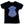 Black t-shirt with blue Harley-Davidson Police logo on a white background