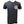 Black t-shirt with red and white graphic on a mannequin in a warehouse setting