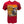 Red t-shirt with a graphic design featuring a motorcycle and text on a white background