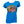 Blue t-shirt with colorful floral design and Harley-Davidson logo on a white background