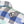 Demons Behind Me Men's Sea Breeze Button-Up Flannel Long Sleeve Shirt, White/Blue SBF0011