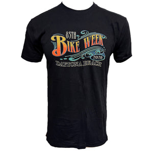 Official Daytona Bike Week 2026 Men's Iconic Main St. Line-Up Short Sleeve Shirt, Black