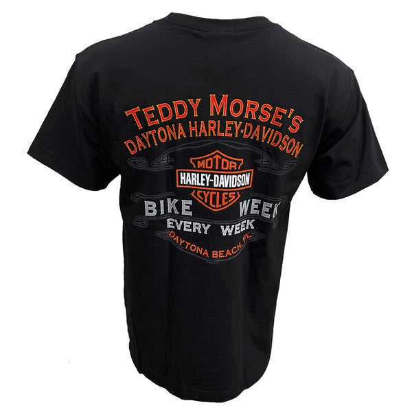 Teddy Morse's Daytona Harley-Davidson Men's Every Week Bike Week Short Sleeve Shirt, Black