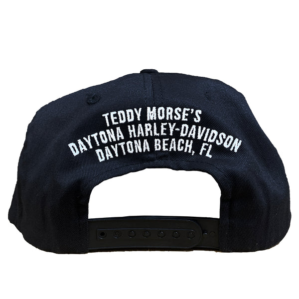 Teddy Morse's Daytona Harley-Davidson Eagle Logo Adjustable Flat Bill Hat, Black 5029534403