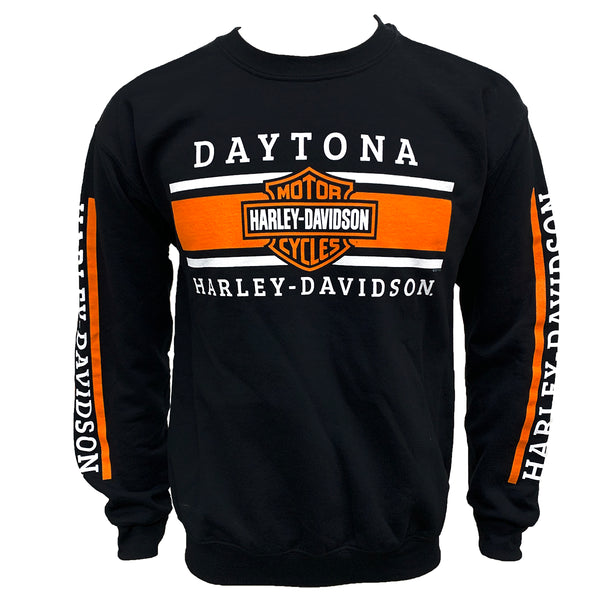 Teddy Morse's Daytona Harley-Davidson Men's Exclusive Iconic Logo Sweat Shirt, Black
