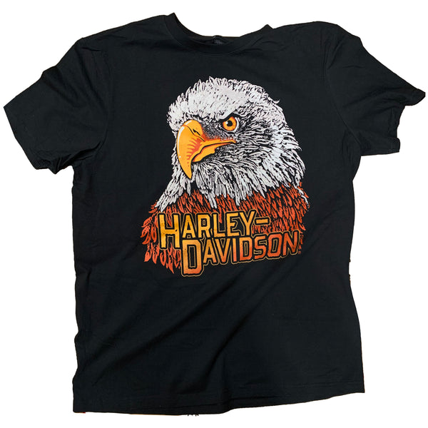 Harley-Davidson Men's Fierce Eagle Short Sleeve Shirt, Black