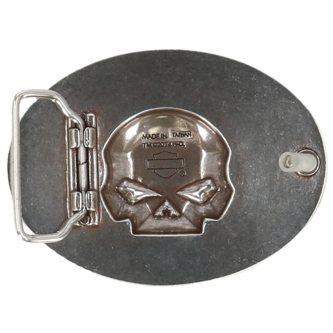 Harley-Davidson Men's Immunity Skull Belt Buckle, Antique Nickel Finis Harley-Davidson Men's Immunity Skull Belt Buckle, Antique Nickel Finis