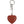 brown heart-shaped Harley-Davidson keychain with a metal chain on a white background