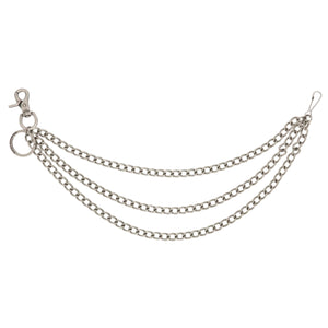 Metal chain accessory on a white background
