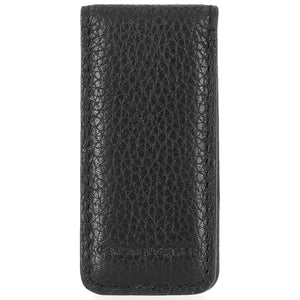Harley-Davidson Men's #1 Logo Leather Embossed Magnetic Money Clip, Black MAU-801