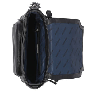 Harley-Davidson Women's Classic Leather Flap Backpack, Black MHW008