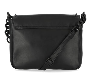 Harley-Davidson Women's Bar & Shield Cone Stud Flap Crossbody Purse,  Black MHW039