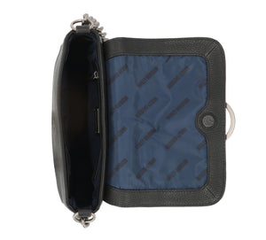 Harley-Davidson Women's Magnetic Flap Closure O Ring Pebble Leather Crossbody Purse MHW048