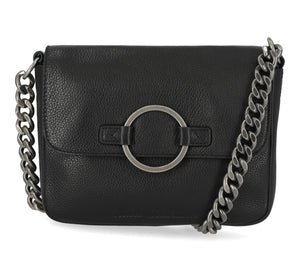 Harley-Davidson Women's Magnetic Flap Closure O Ring Pebble Leather Crossbody Purse MHW048