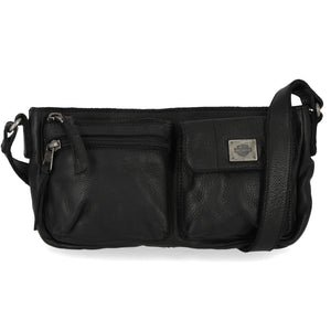 Harley-Davidson Women's Washed Genuine Leather Shoulder Bag Purse, MHW050