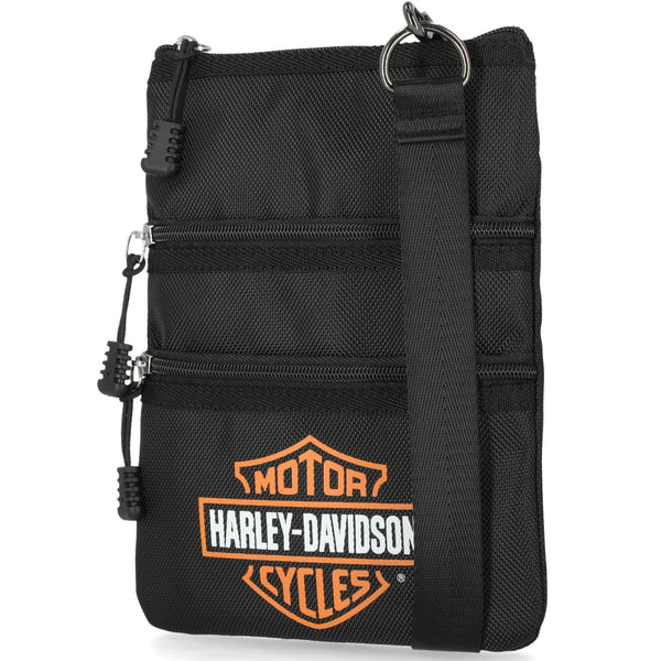 Harley-Davidson Women's Bar & Shield  Logo Nylon Adjustable Crossbody Bag, MHW077/108