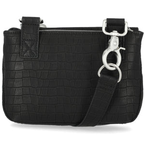 Harley-Davidson Women's Cone Studded Croco PU Hip Bag, Matte Black MHW117/08