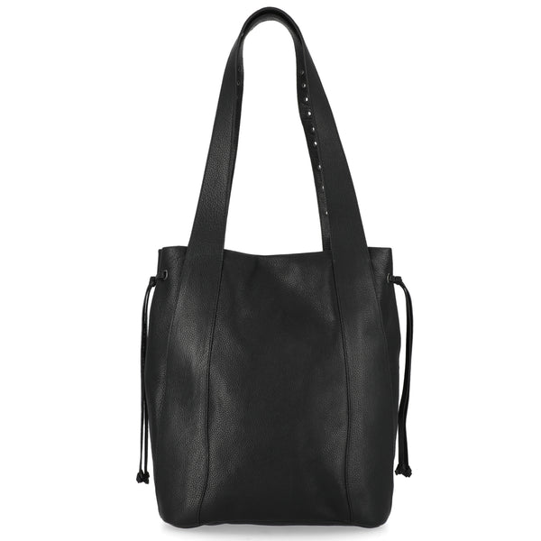 Harley-Davidson Women's Embossed B&S Logo Eyelet Top Zipper Tote Bag, Black MHW125/08