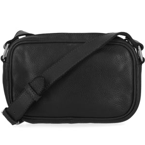 Harley-Davidson Women's Traditional B&S Logo Leather Crossbody Purse, Black MHW155/08