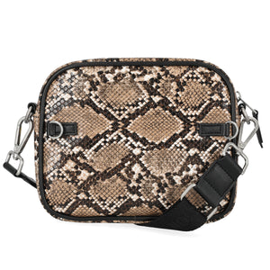 Harley-Davidson Women's Python Print B&S Logo Crossbody Belt Bag, Brown MHW-183/01