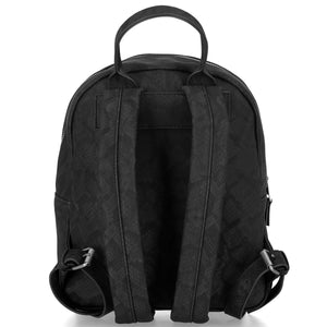 Harley-Davidson Women's Snake Printed PU 9" x 10.75" Adjustable Backpack, Black MHW206/08