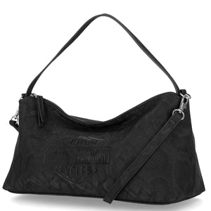 Harley-Davidson Women's Snake Printed PU 11.75" x 6" Short Detachable/Adjustable Shoulder XB Purse, Black MHW207/08