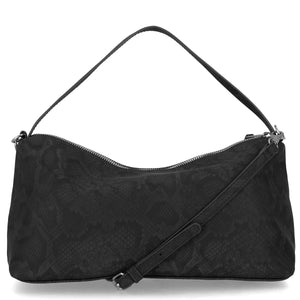 Harley-Davidson Women's Snake Printed PU 11.75" x 6" Short Detachable/Adjustable Shoulder XB Purse, Black MHW207/08