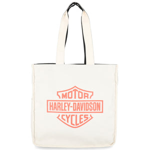 Harley-Davidson Women's American Legend Polyester 15" Reversible Tote Bag, Black MHW210/08