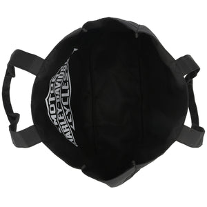 Harley-Davidson Women's Cheetah Polyester 15" Reversible Tote Bag, Black MHW211/08