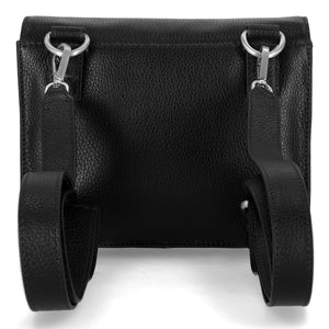Harley-Davidson Women's Core Stud Buckle Strap Closure 9" x 7.5" Leather Backpack, Black MHW214/08