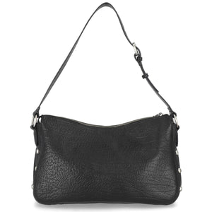 Harley-Davidson Women's Hex Stud Leather Adjustable Hobo Purse, Black MHW222/08