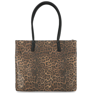 Harley-Davidson Women's Leopard Rhinestone Bar & Shield Flat Tote Bag, Leopard Print MHW229/99