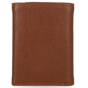 Harley-Davidson Men's Bar & Shield Plate Tri-Fold Leather Wallet MWM044, Yellow Brown