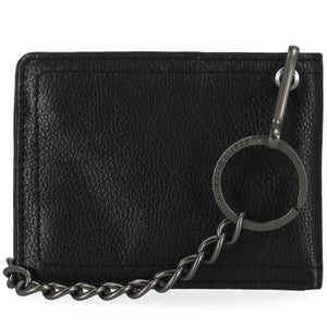 Harley-Davidson Men's Embossed Willie G Skull Genuine Leather Billfold Chain Wallet, Black MWM116/08