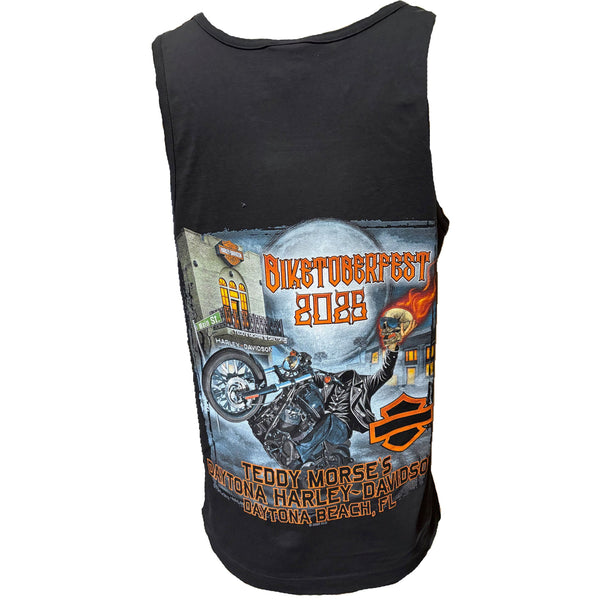 Teddy Morse's Daytona Harley-Davidson Men's Biketoberfest 2025 Headless Hunter Sleeveless Shirt, Black Tank