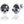 Steel Horse Jewelry Tempest Skull & Stone Post Earrings, Black Stone E0049