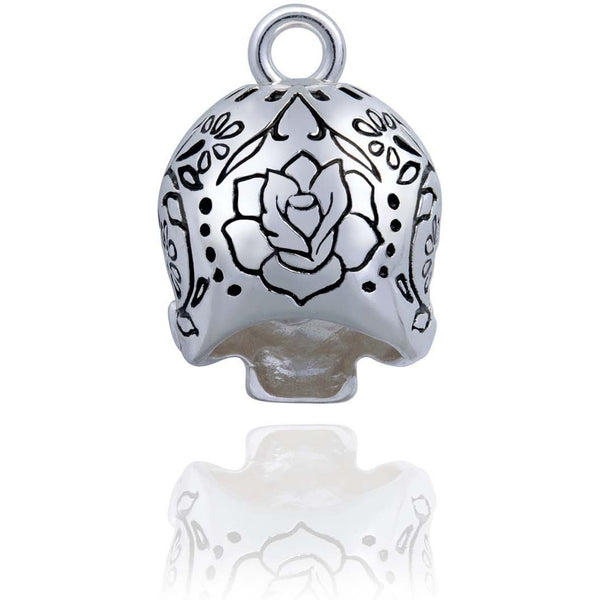 Steel Horse Jewelry Candy Heart Eyes Skull Road Ride Bell, Silver Finish SRB0052