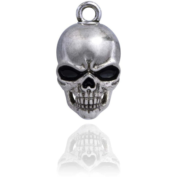 Steel Horse Jewelry Silver Sentinel Skull Road Ride Bell, Silver Finish SRB0055