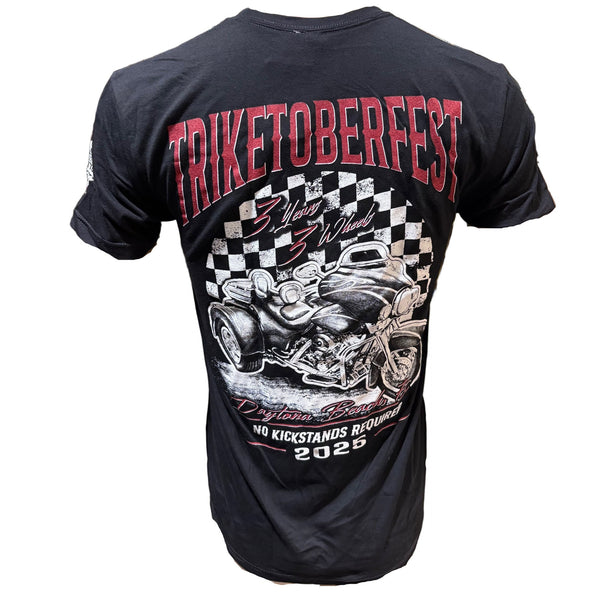 Teddy Morse's Daytona Harley-Davidson Men's Triketoberfest 2025 Short Sleeve Shirt, Black