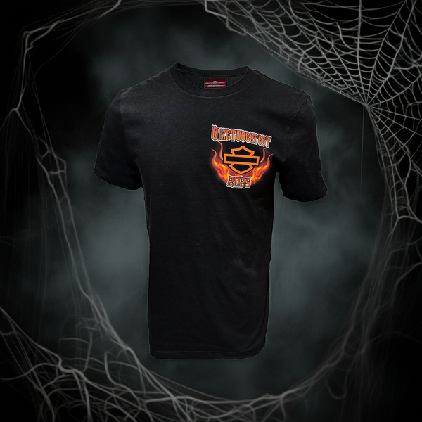 Teddy Morse's Daytona Harley-Davidson Men's Biketoberfest 2025 Headless Hunter Short Sleeve Shirt, Black
