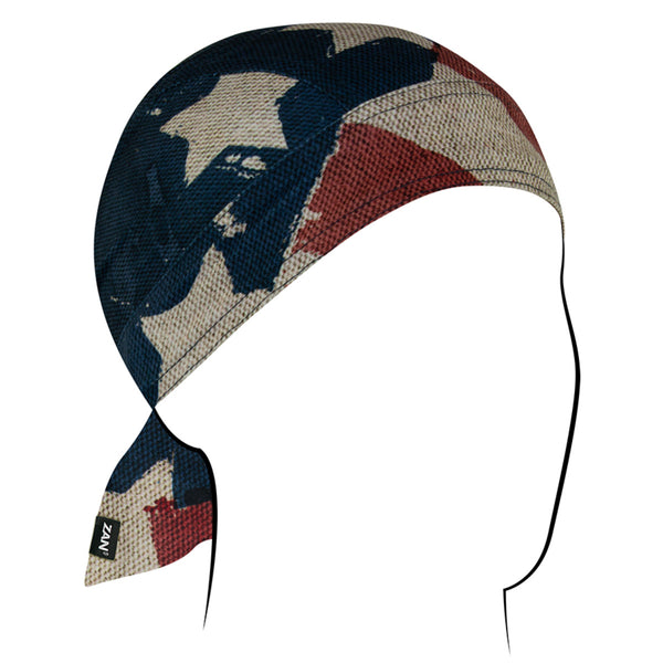 ZanHeadgear Flydanna Sportflex Patriot RWB UPF50+ Moisture Wicking Headwrap, RWB ZL408