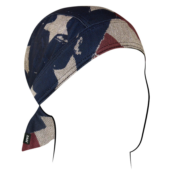 ZanHeadgear Flydanna Patriot RWB Micromesh Headwrap, RWB ZM408