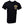 Black t-shirt with a colorful graphic on a white background
